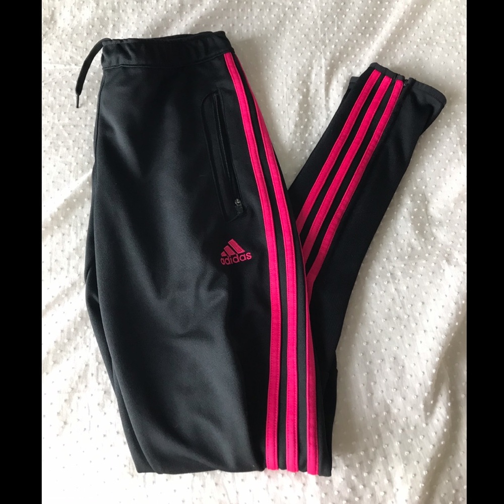 Pink Striped Adidas Joggers